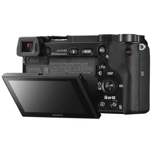 Sony a6000 rear buttons and tilting display