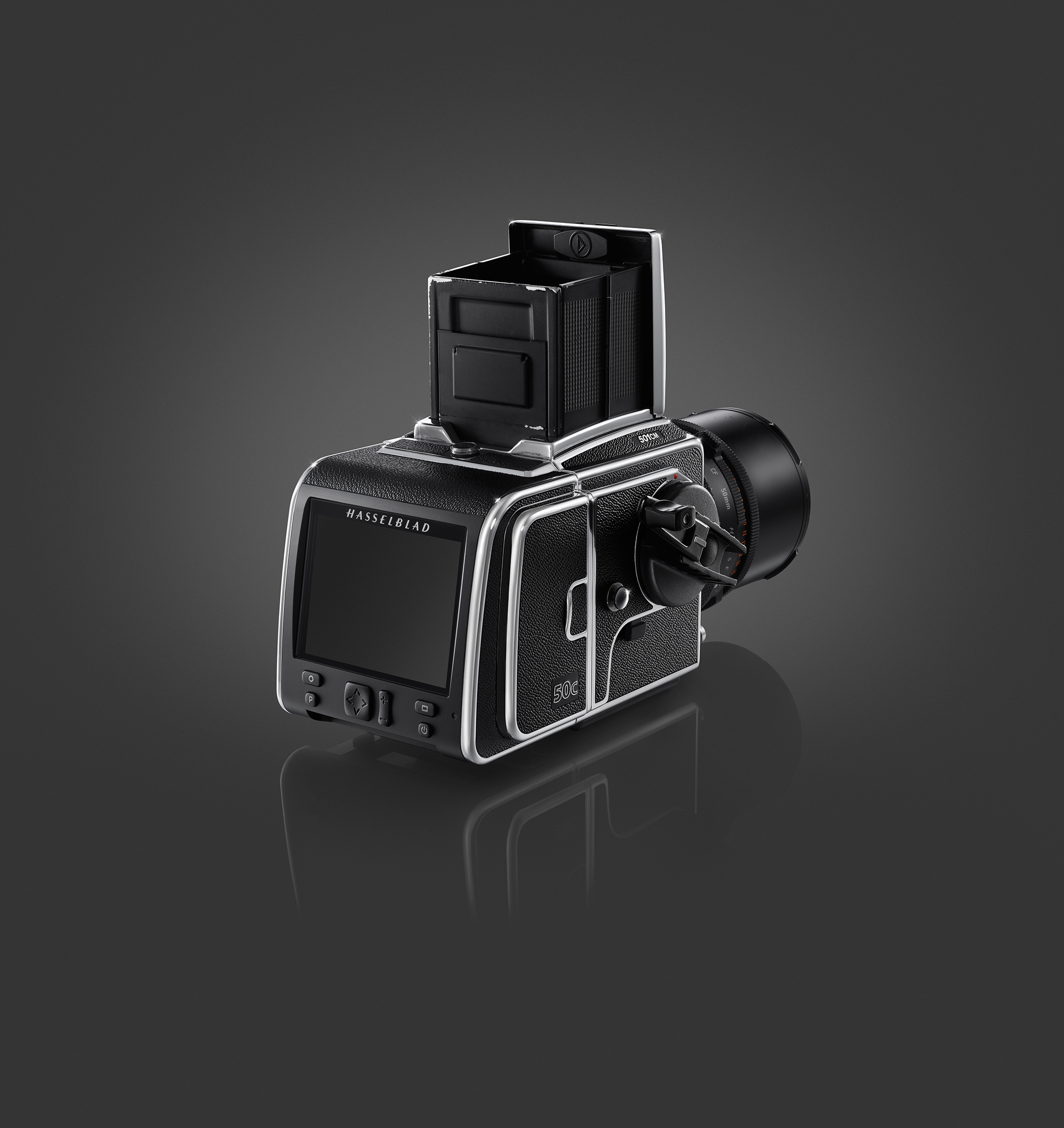 Hasselblad V System camera with waist-level finder and original CFV-50c back