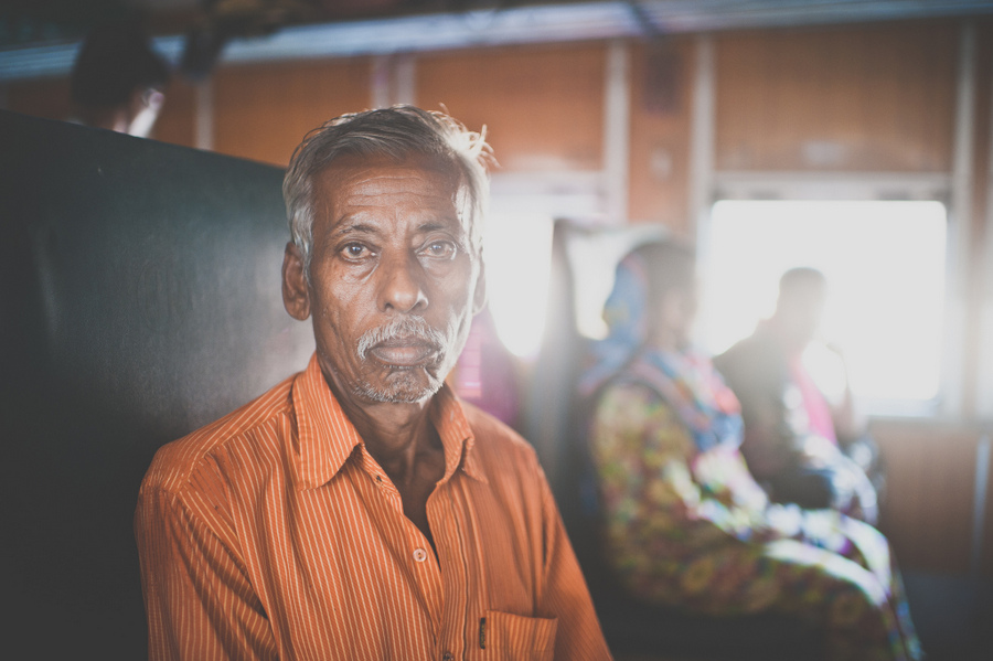Portrait of a man at a station