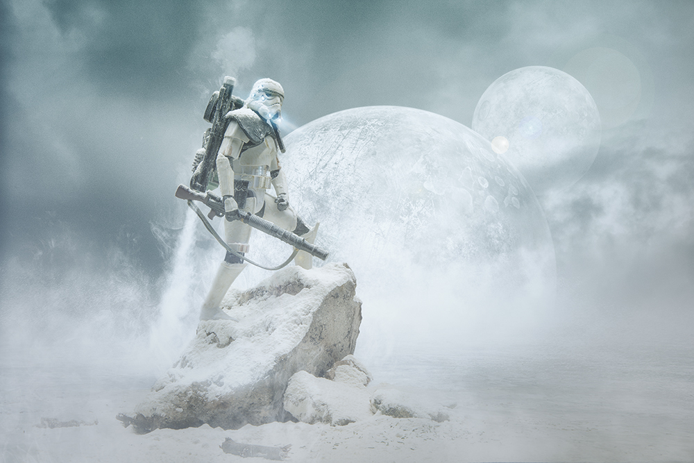 '3 Moons' - Star Wars scale-model photograph by Felix Hernandez