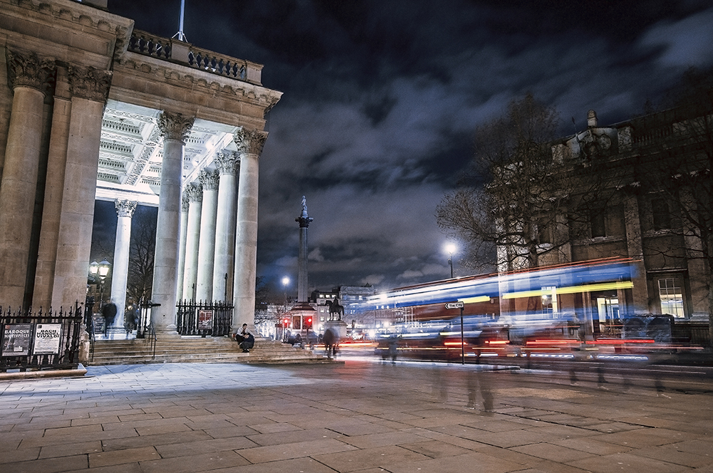 'The Ghosts of St Martin-in-the-Fields', 2-second exposure - London by Huseyin Faik