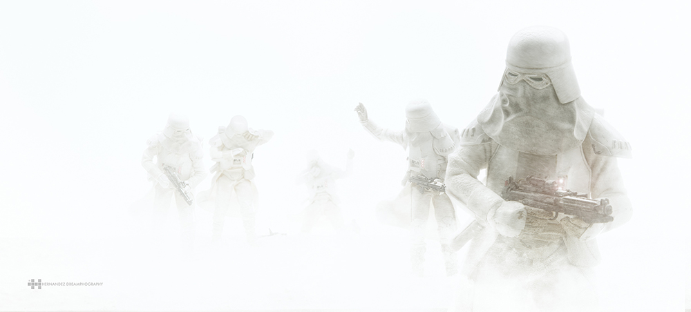 'A White Storm B' - Star Wars snowtrooper scale-model photograph by Felix Hernandez