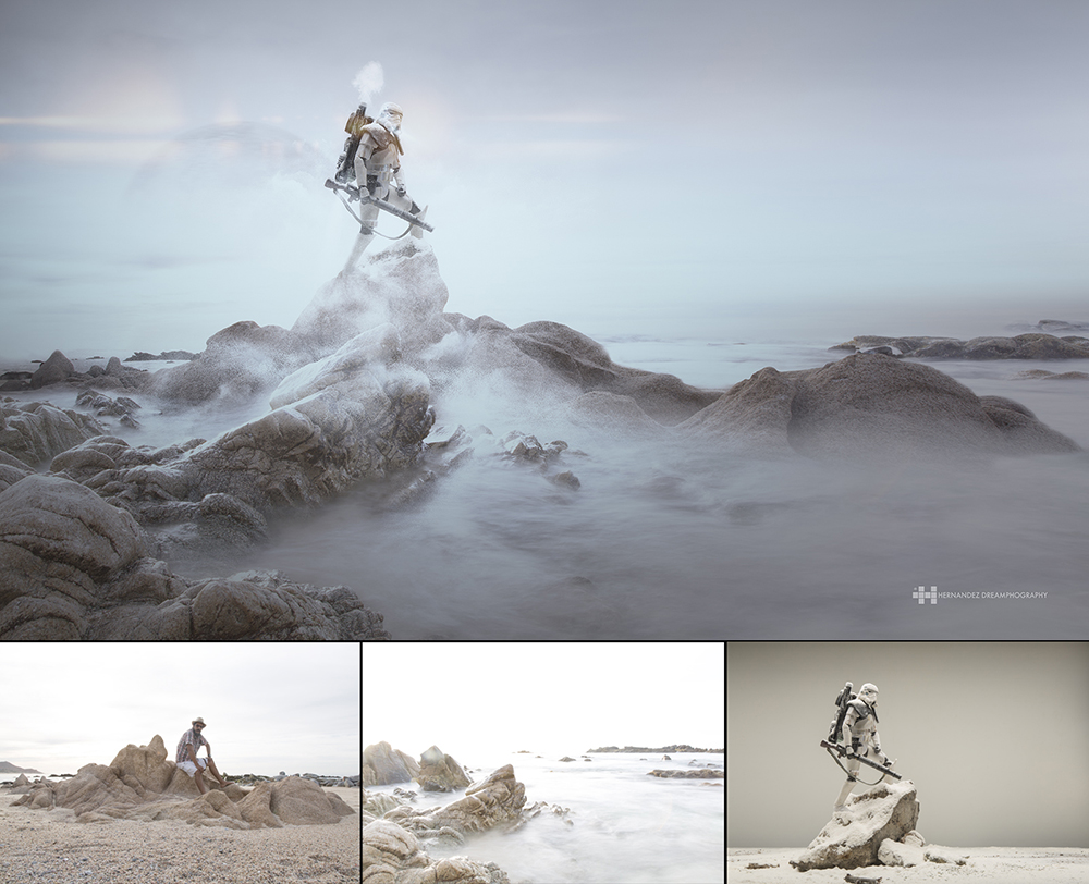 Behind the scenes of 'Mith Mont' - Star Wars scale-model shoot by Felix Hernandez
