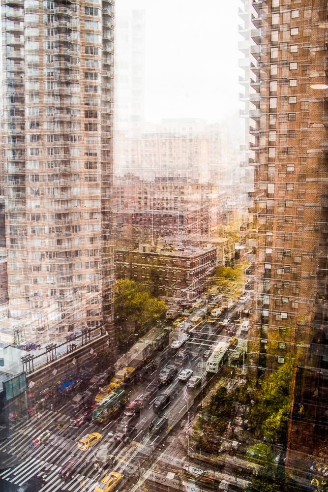 Heartbeat 7 - multi-exposure cityscape by Francoise Hillemand