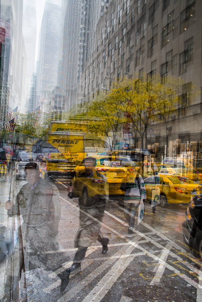Heartbeat 8 - multi-exposure cityscape by Francoise Hillemand