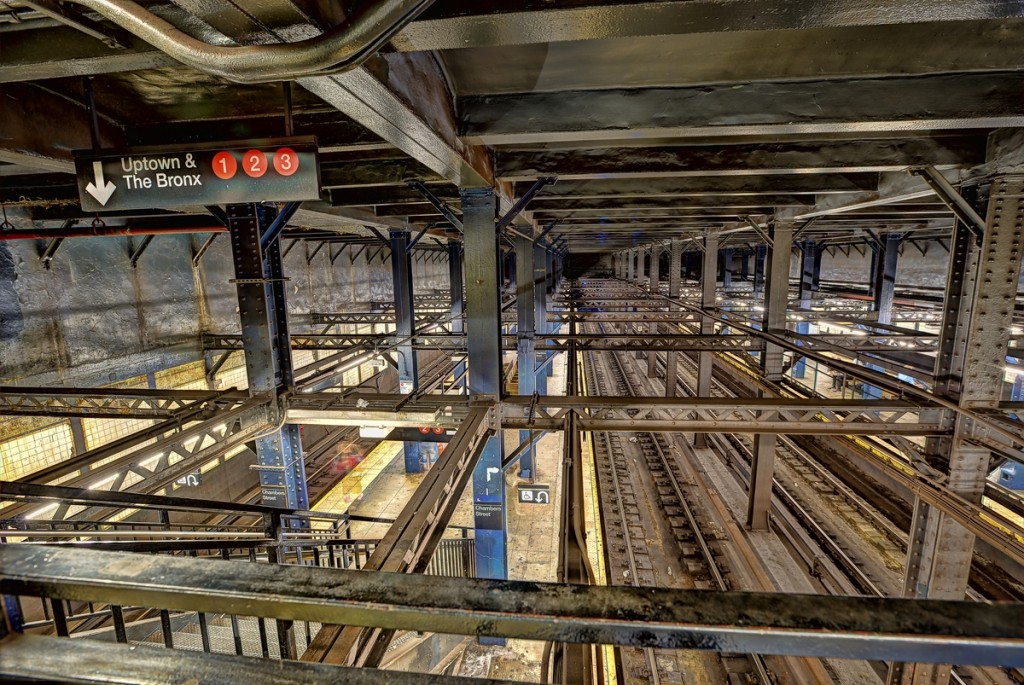 'Above Chamber Street Station' - New York City HDR photograph by Michael Tischler