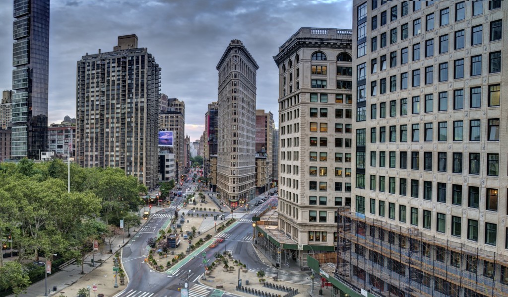 'Flatiron Sunrise' - New York City HDR photograph by Michael Tischler
