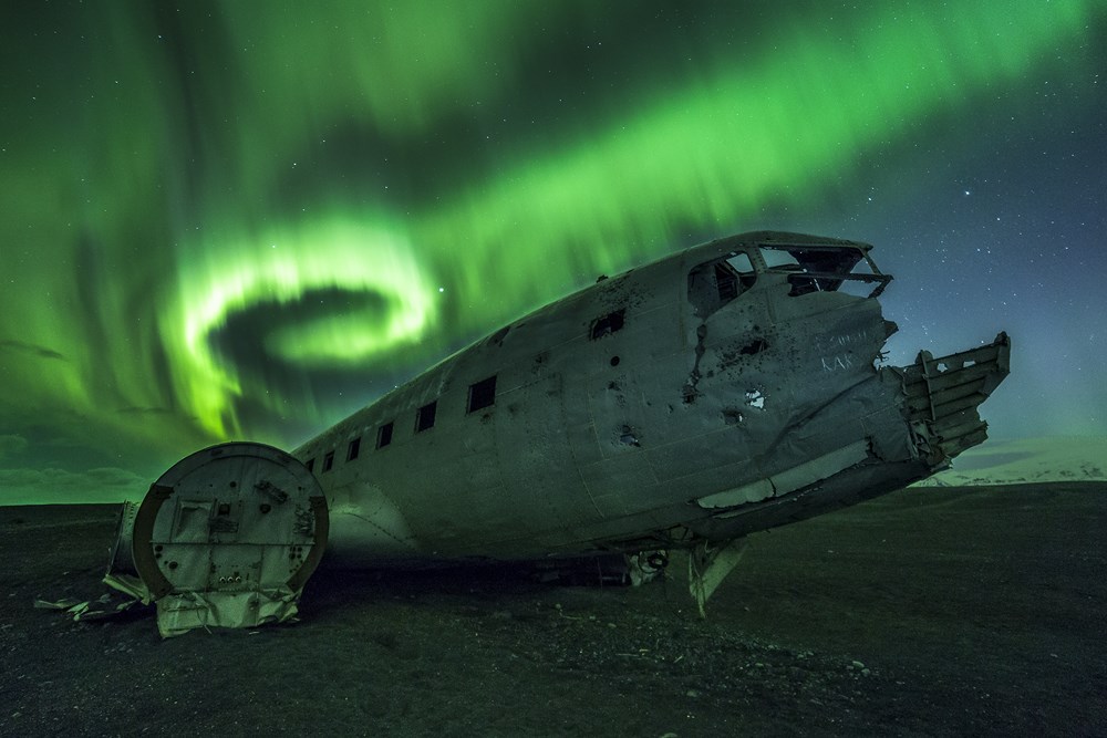 'Lost In Space' - northern lights photograph by Nicolas Raspiengeas