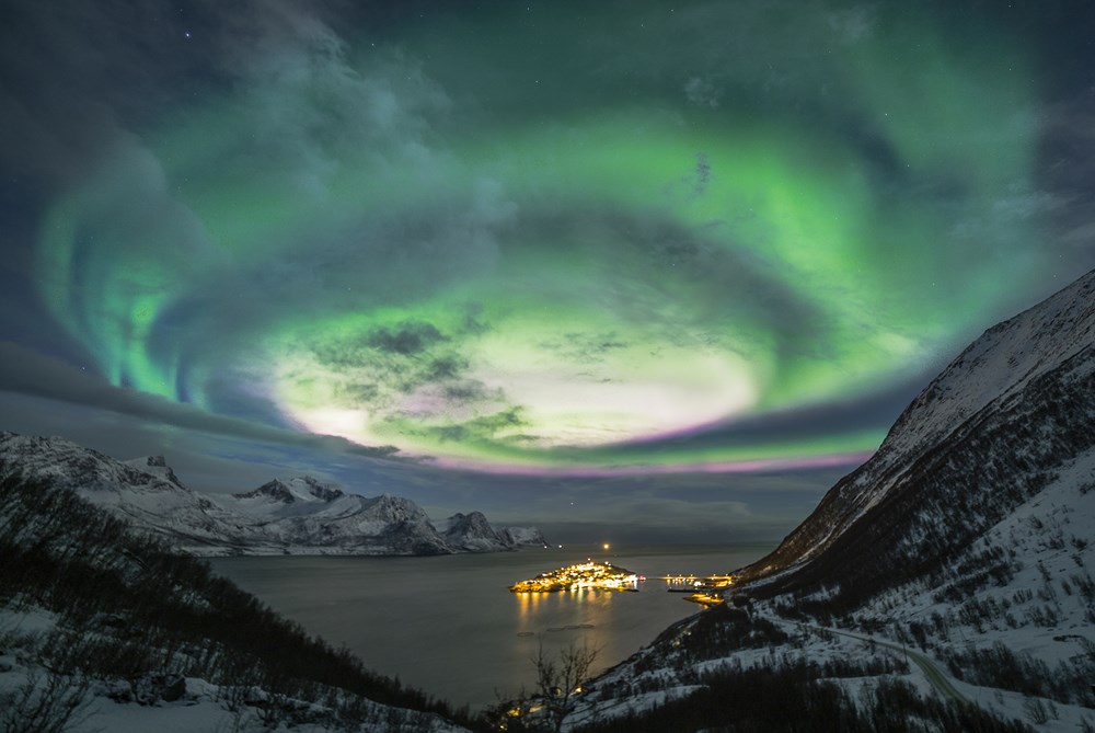 'Solar Maelstrom' - northern lights photograph by Nicolas Raspiengeas