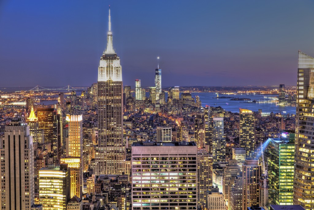 'Top Of The Rock Sunset' - New York City HDR photograph by Michael Tischler