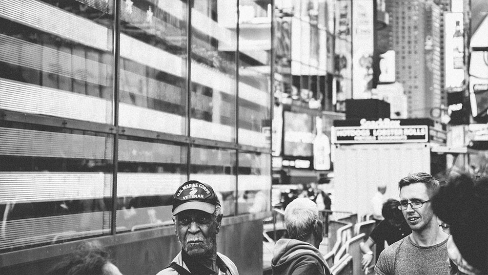 Crowd crossing a New York avenue - New Yorkers by Lebrvn Creations