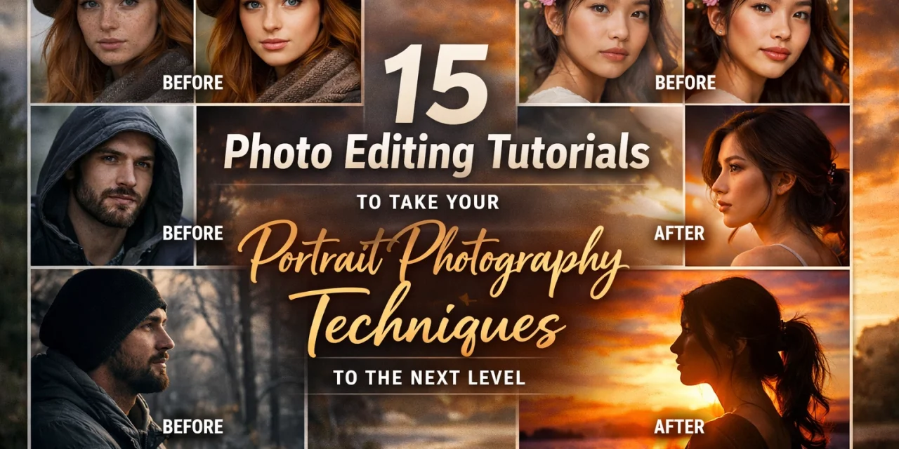 15 Photo Editing Tutorials to Take Your Portrait Photography Techniques to the Next Level