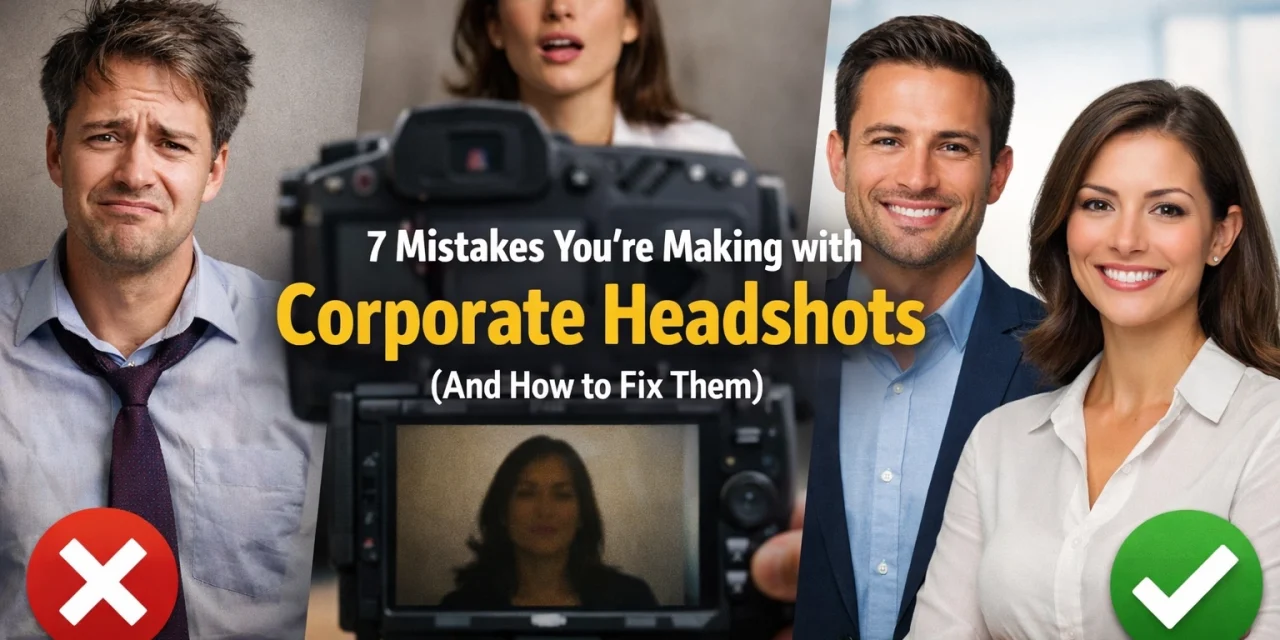 7 Mistakes You’re Making with Corporate Headshots (And How to Fix Them)