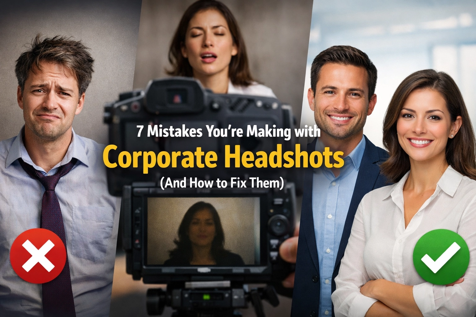 7 Mistakes You’re Making with Corporate Headshots (And How to Fix Them)