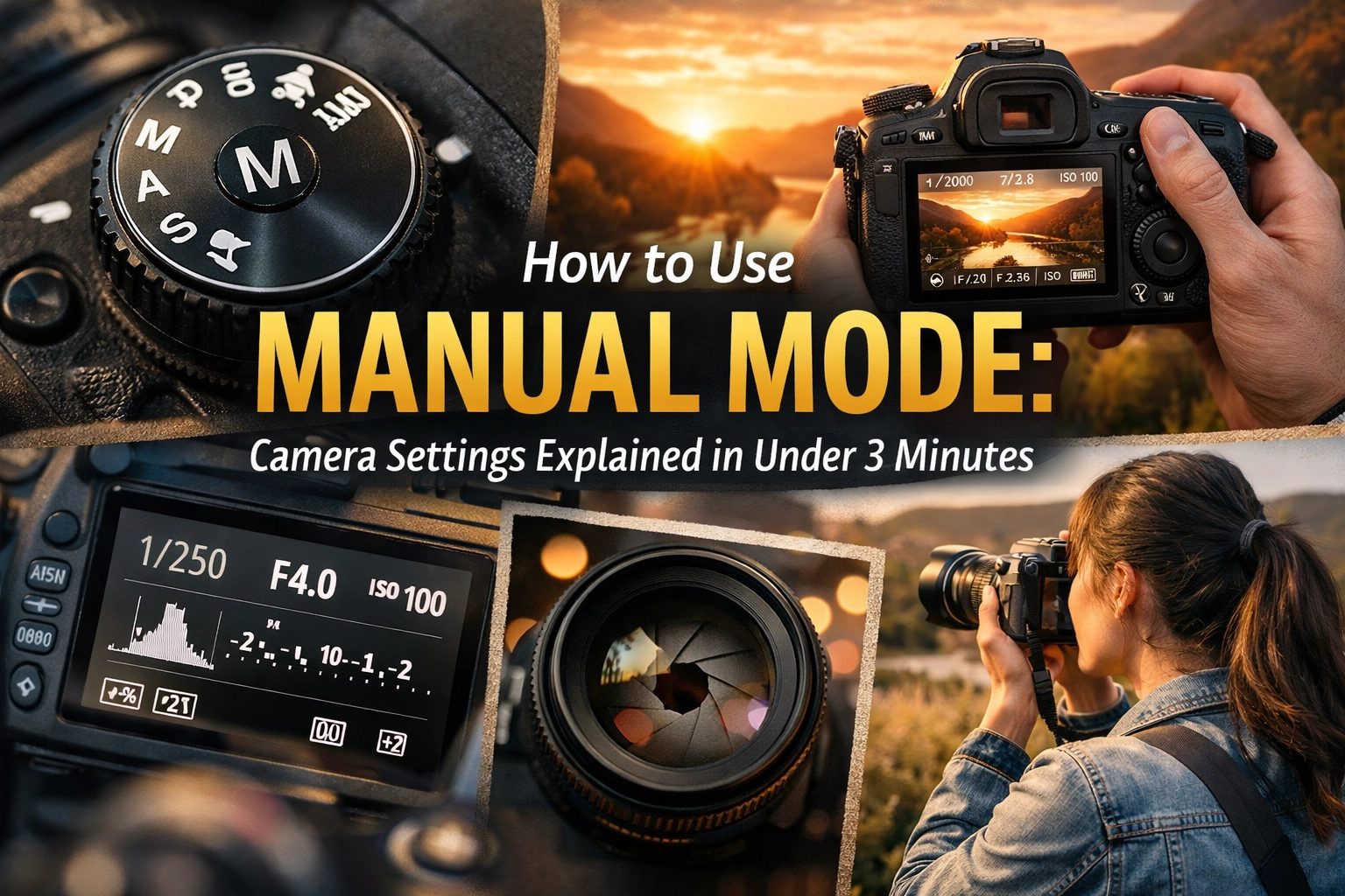 How to Use Manual Mode: Camera Settings Explained in Under 3 Minutes