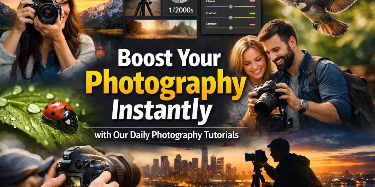 Boost Your Photography Instantly with Our Daily Photography Tutorials