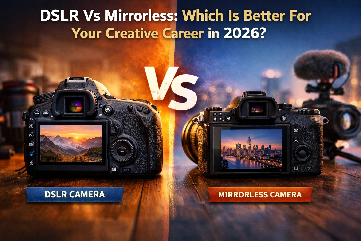 DSLR Vs Mirrorless: Which Is Better For Your Creative Career in 2026?