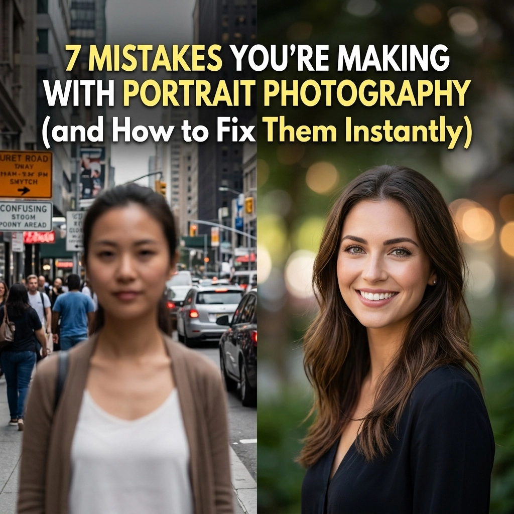 7 Mistakes You’re Making with Portrait Photography (and How to Fix Them Instantly)