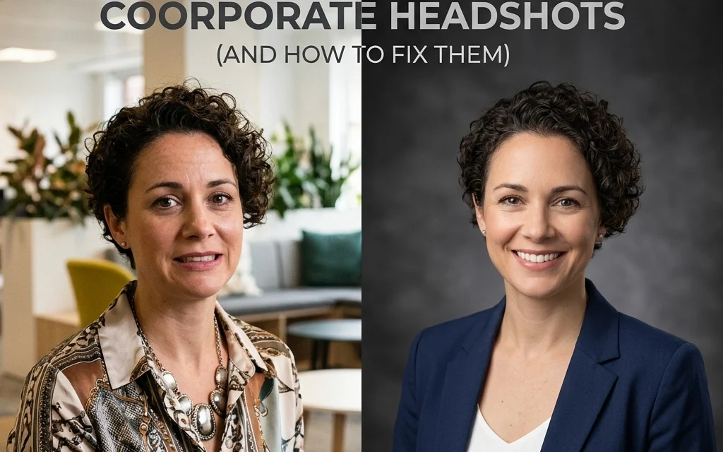 7 Mistakes You’re Making with Professional Corporate Headshots (and How to Fix Them)