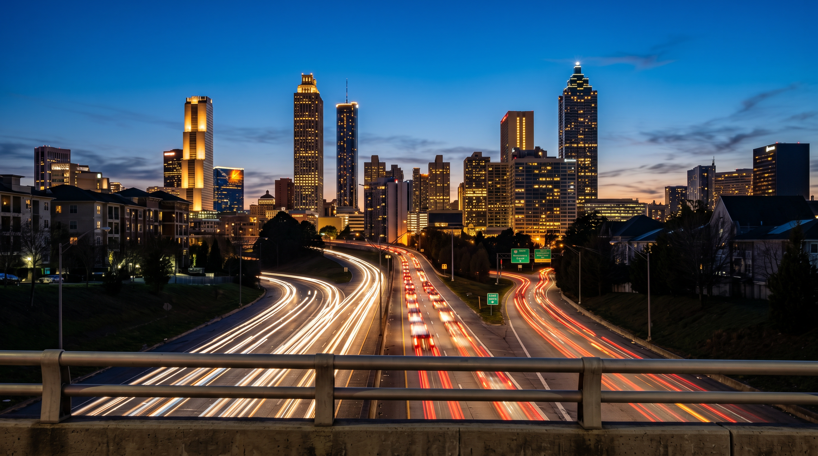 Jackson Street Bridge — Skyline Overlook — from the Atlanta Photographer's Guide