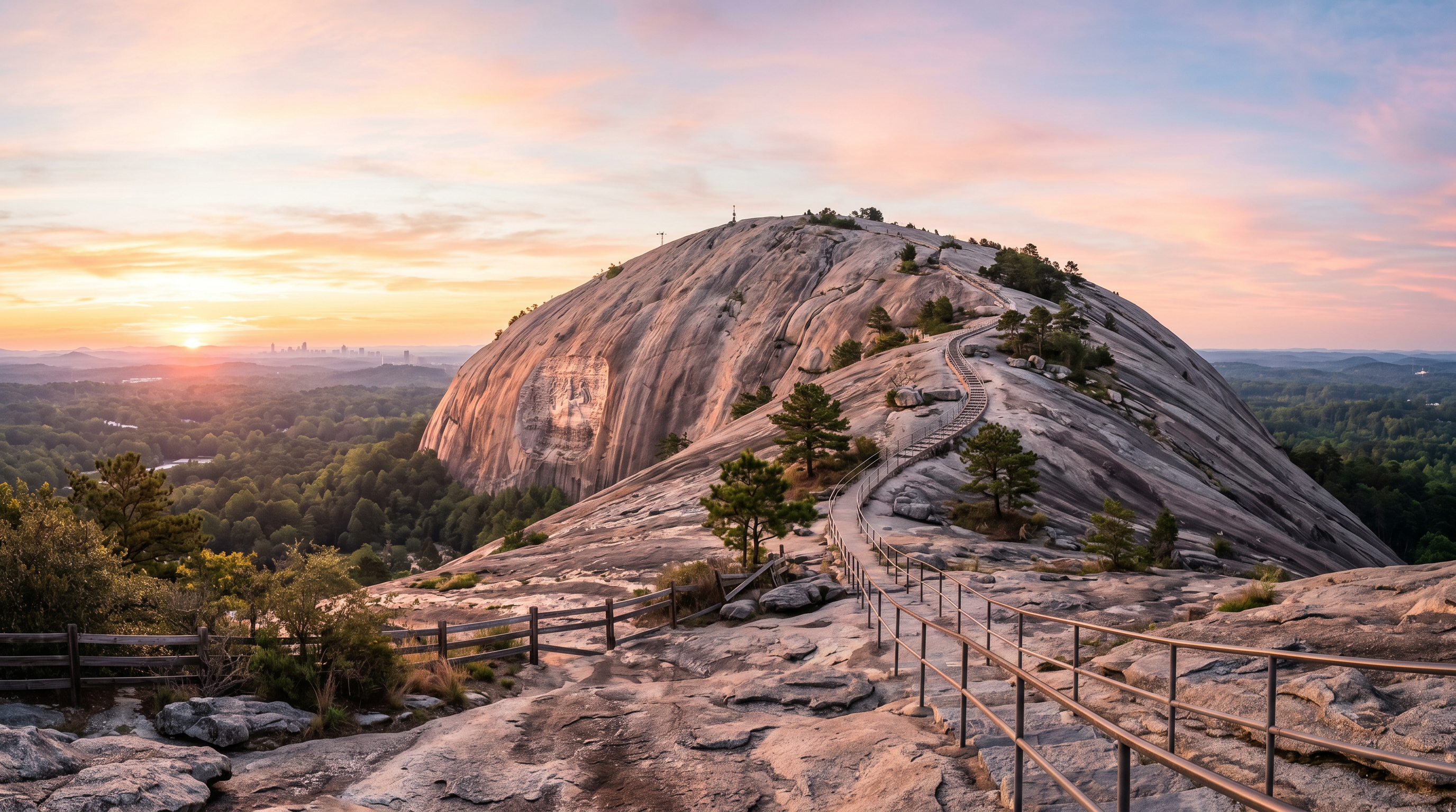 Stone Mountain — Summit Walk-Up Trail Atlanta photography sample