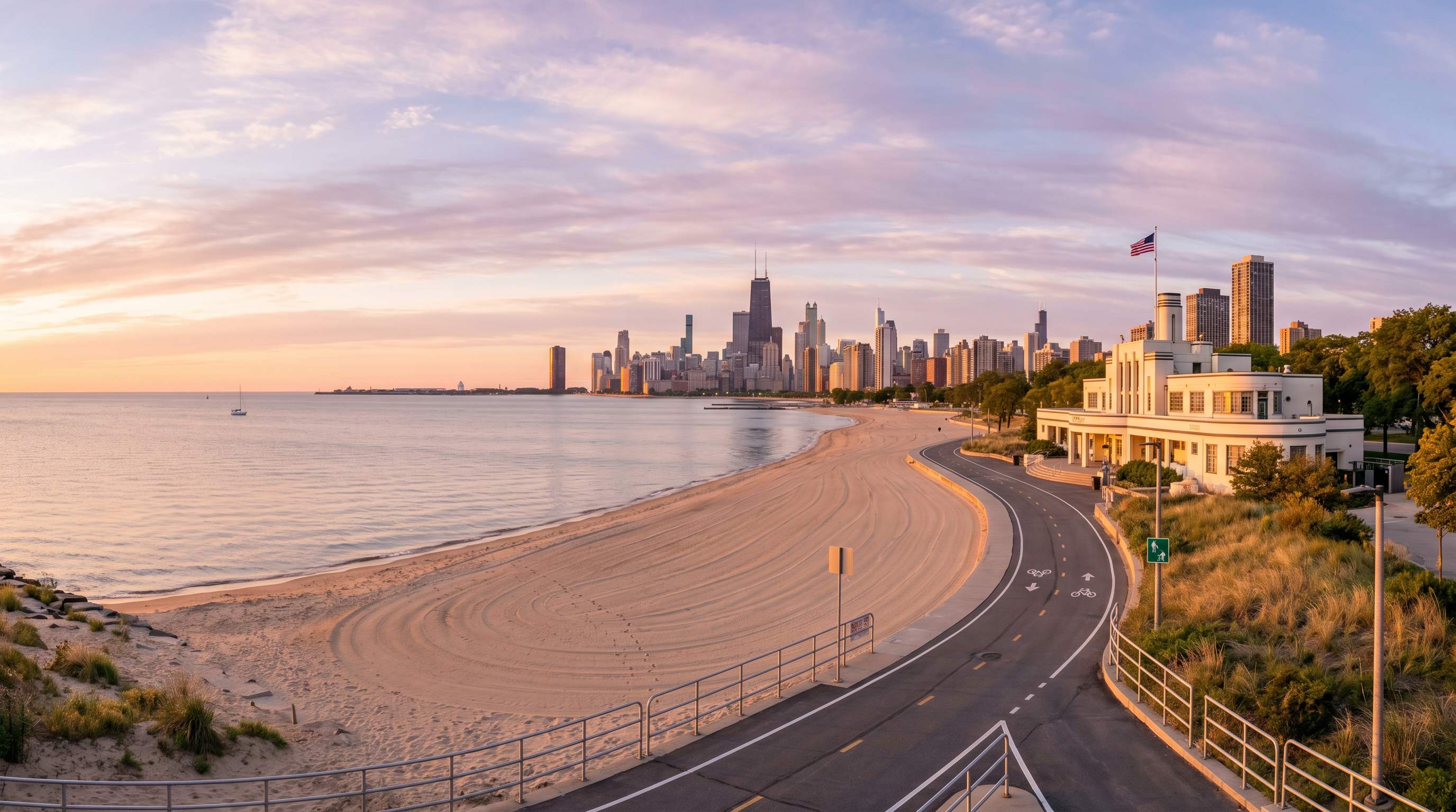 Lakefront Trail – North Avenue Beach Chicago photography sample