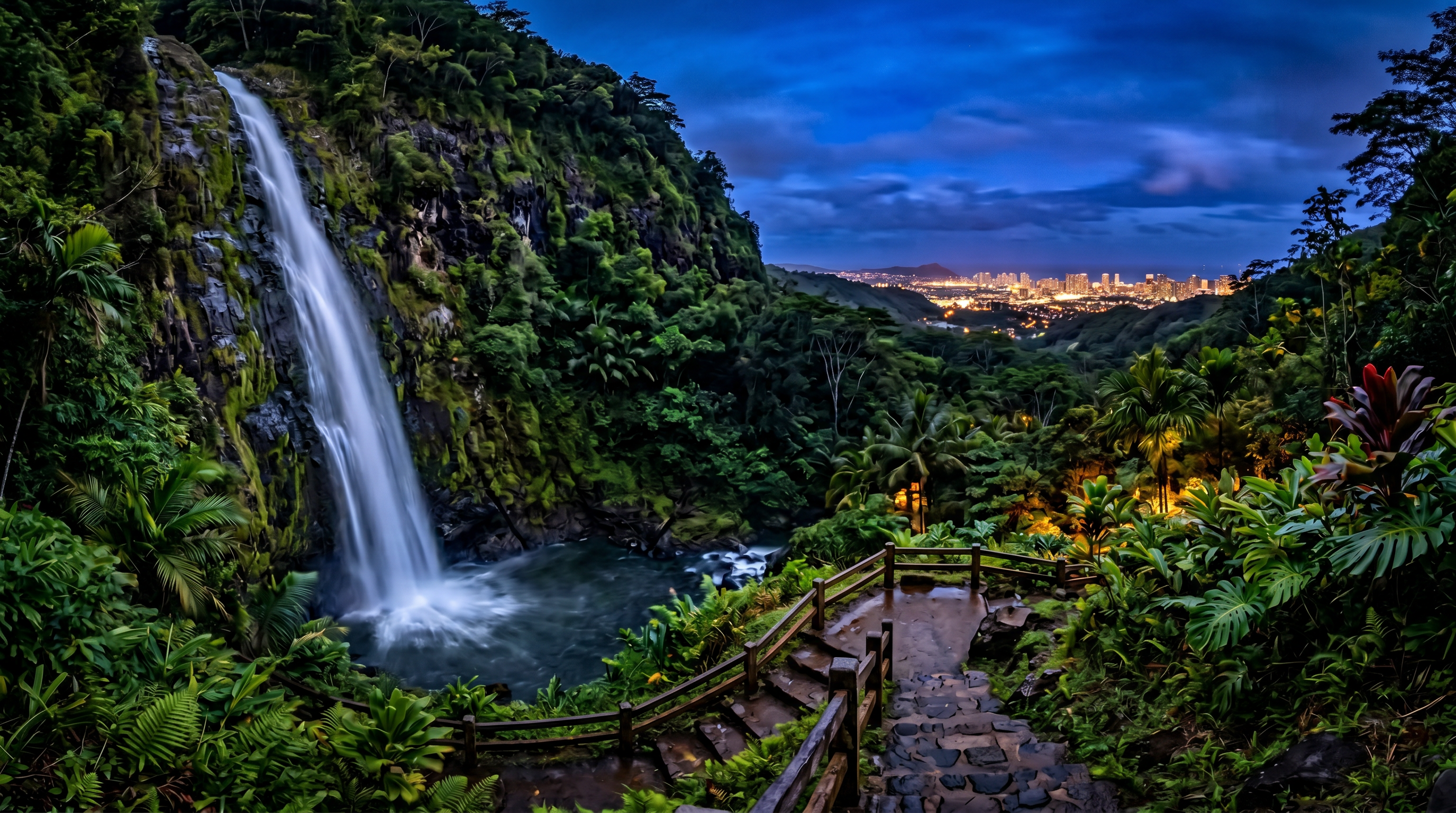 Mānoa Falls Honolulu photography sample