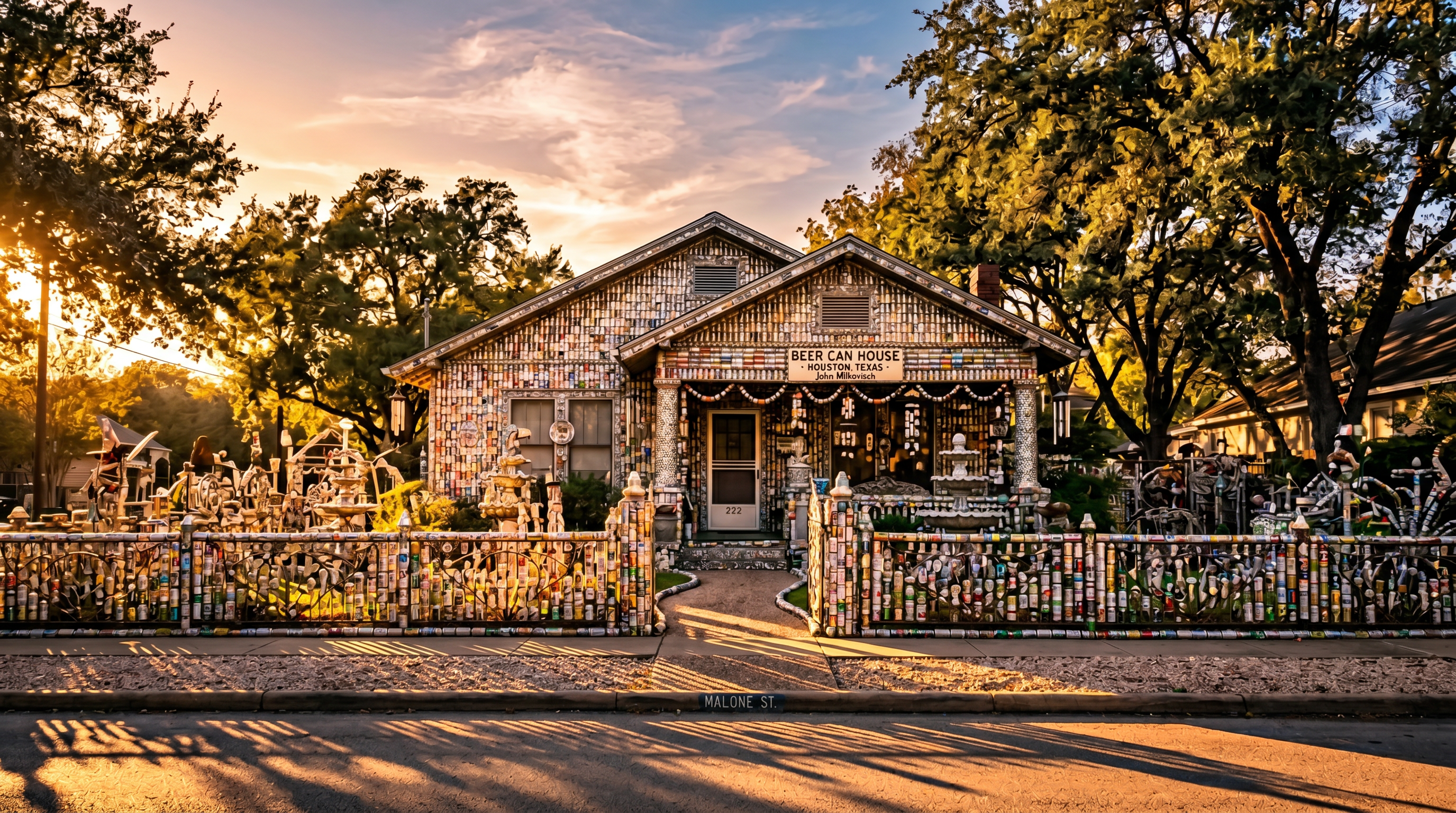 Beer Can House — Visionary Folk Art Houston photography sample