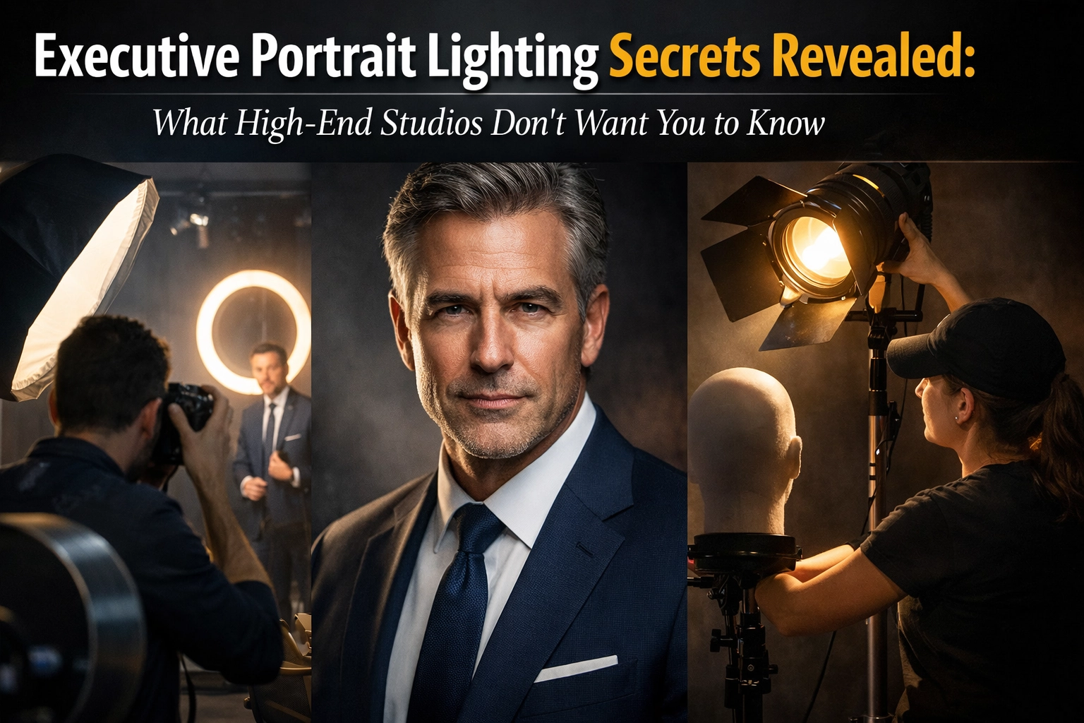 Executive Portrait Lighting Secrets Revealed: What High-End Studios Don’t Want You to Know