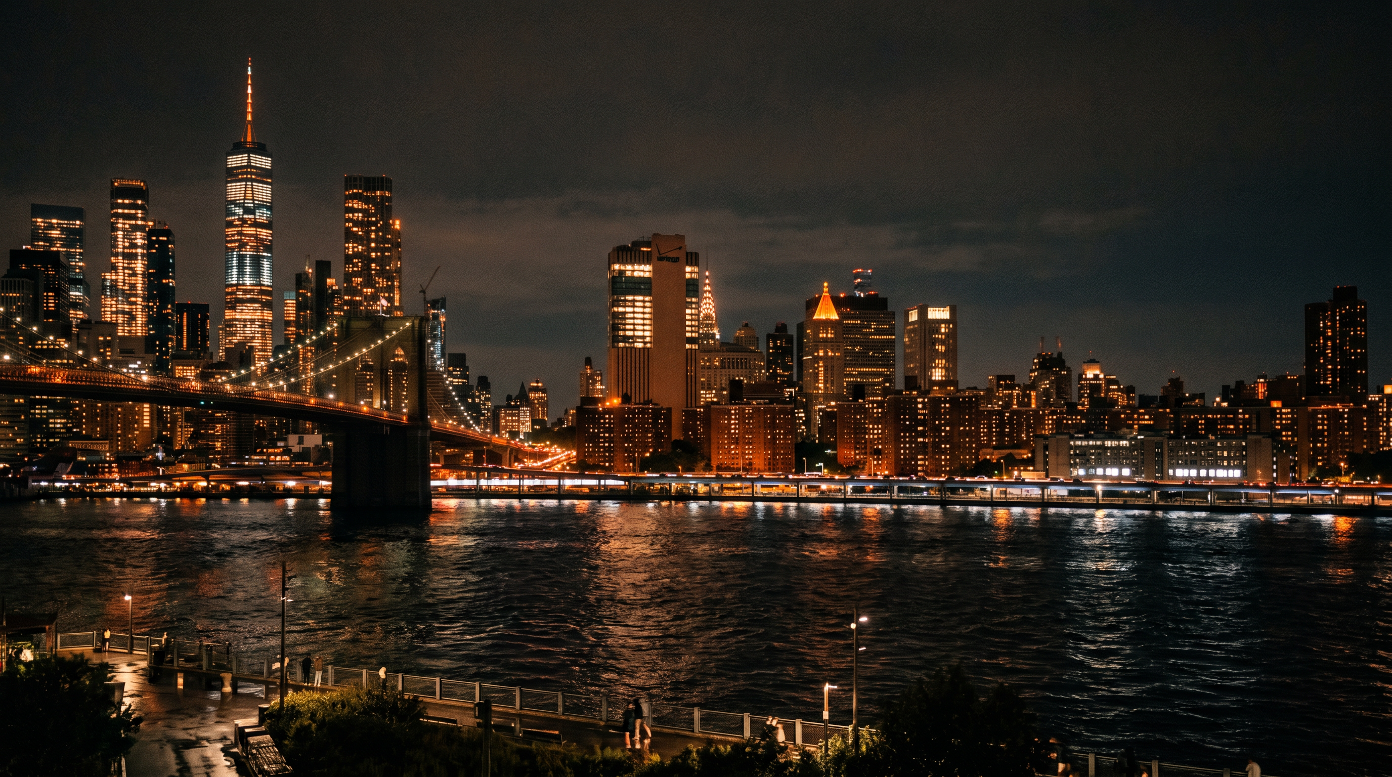 NYC skyline night before cityscape preset