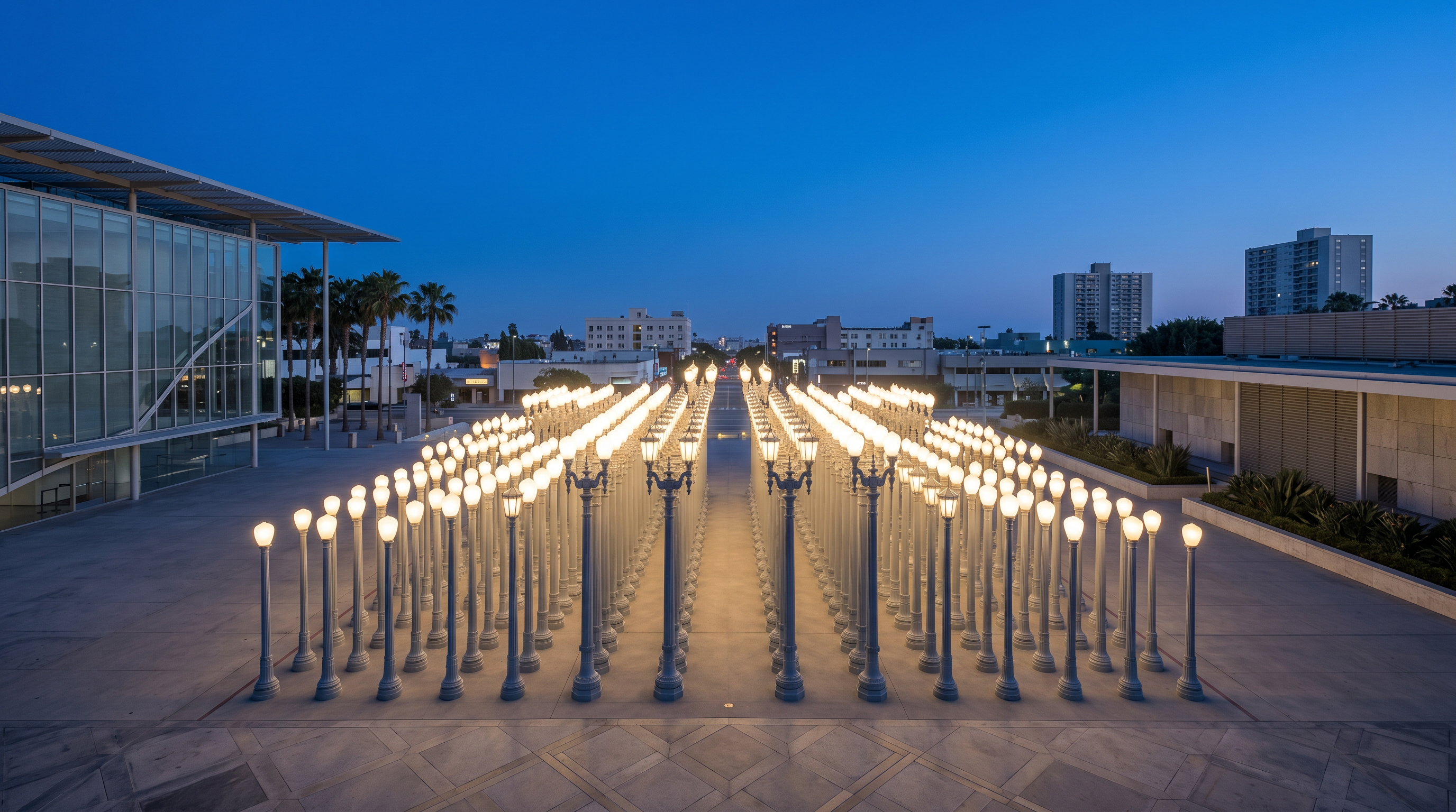 LACMA Urban Light Los Angeles photography sample