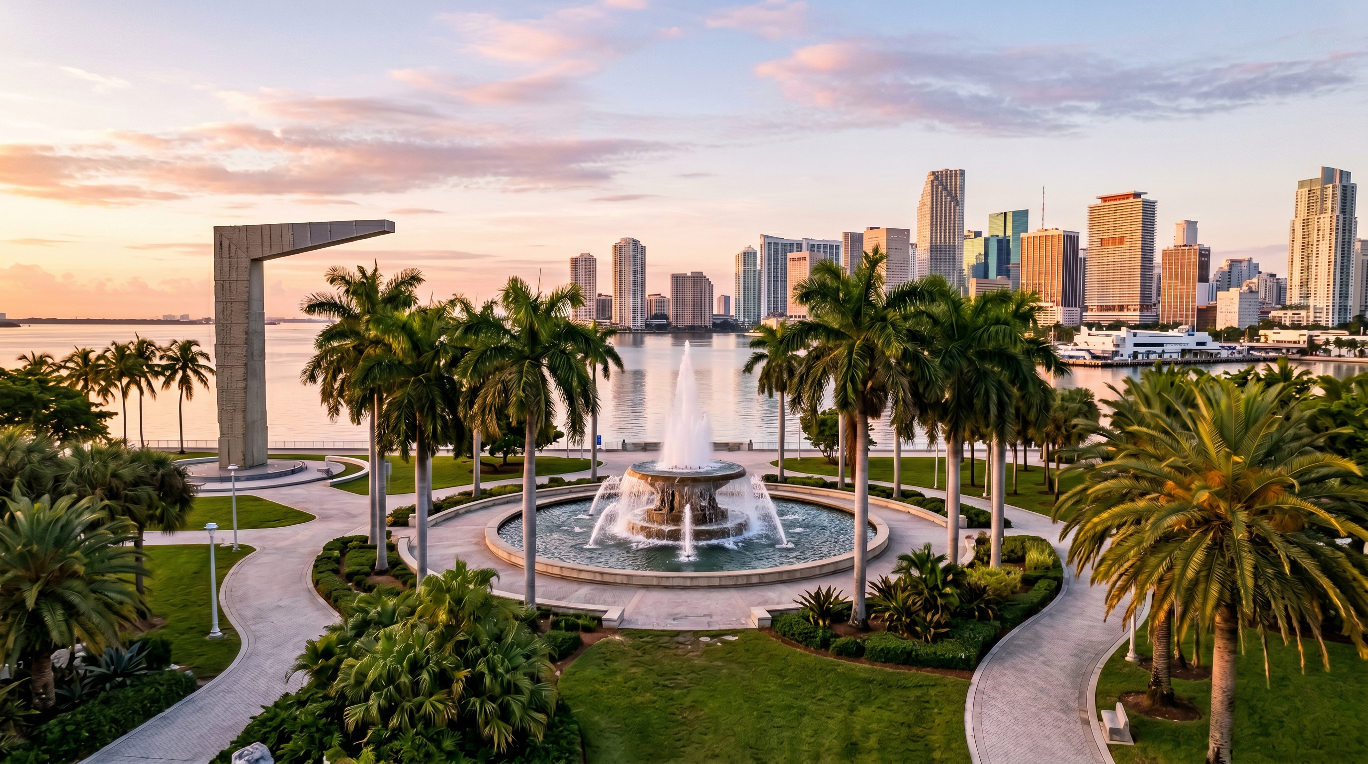 Bayfront Park Miami photography sample