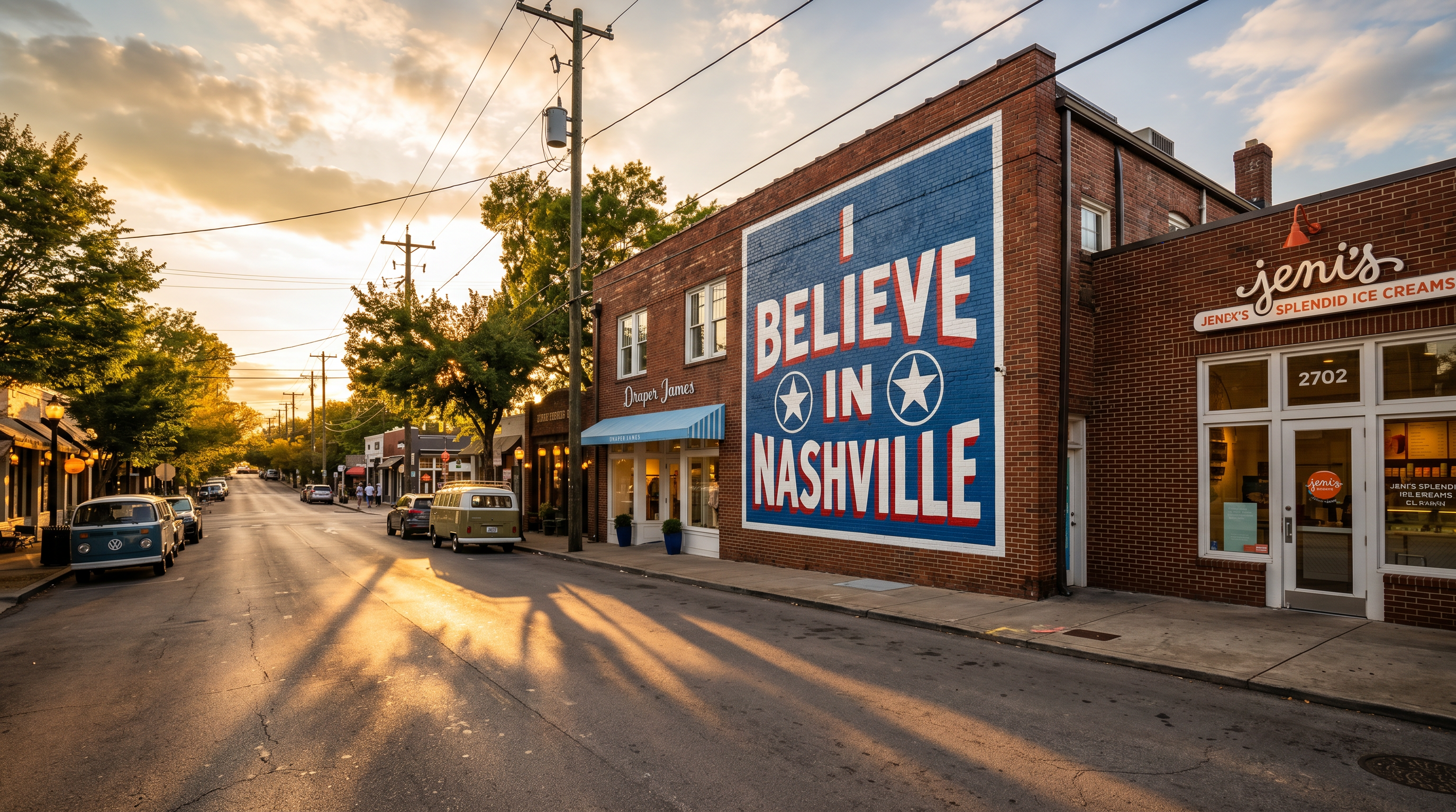 12 South Neighborhood — 'I Believe in Nashville' Mural & Street Nashville photography sample