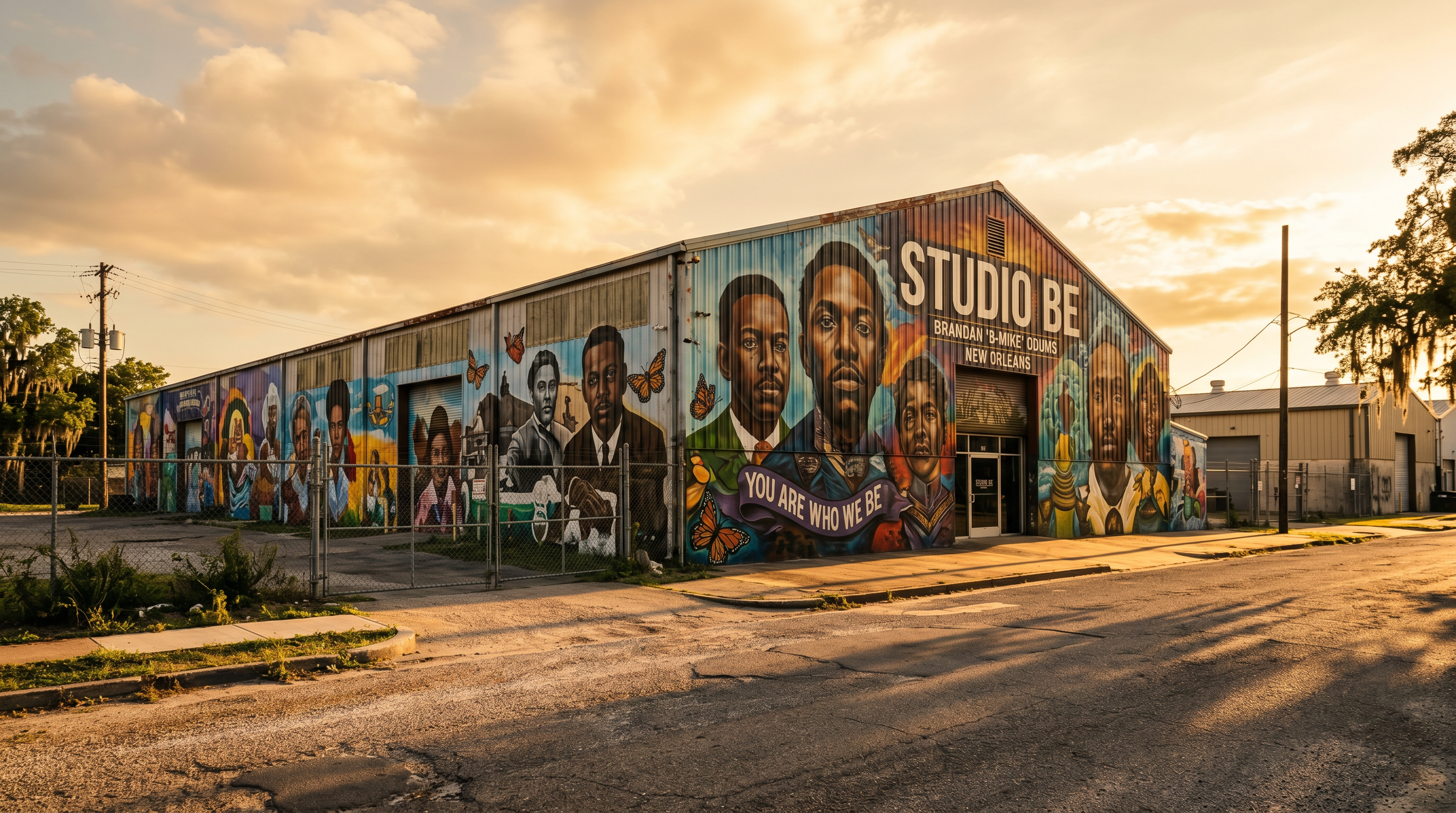 Studio Be — Brandan 'B-Mike' Odums Warehouse Murals New Orleans photography sample