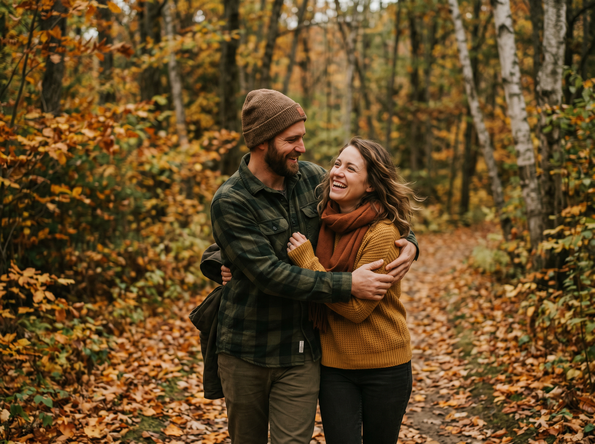 Couple environmental portrait before preset