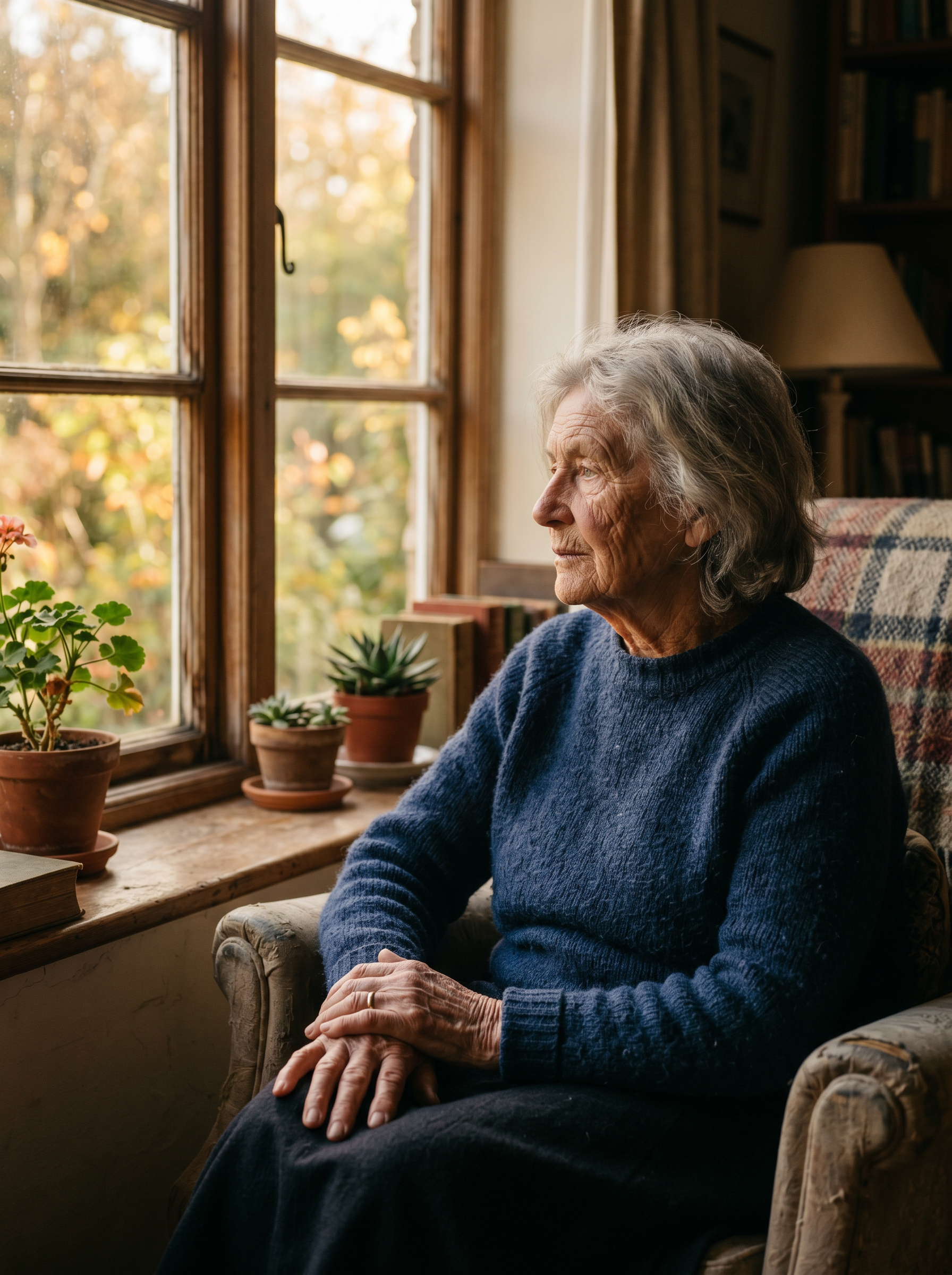 Elderly window light after preset
