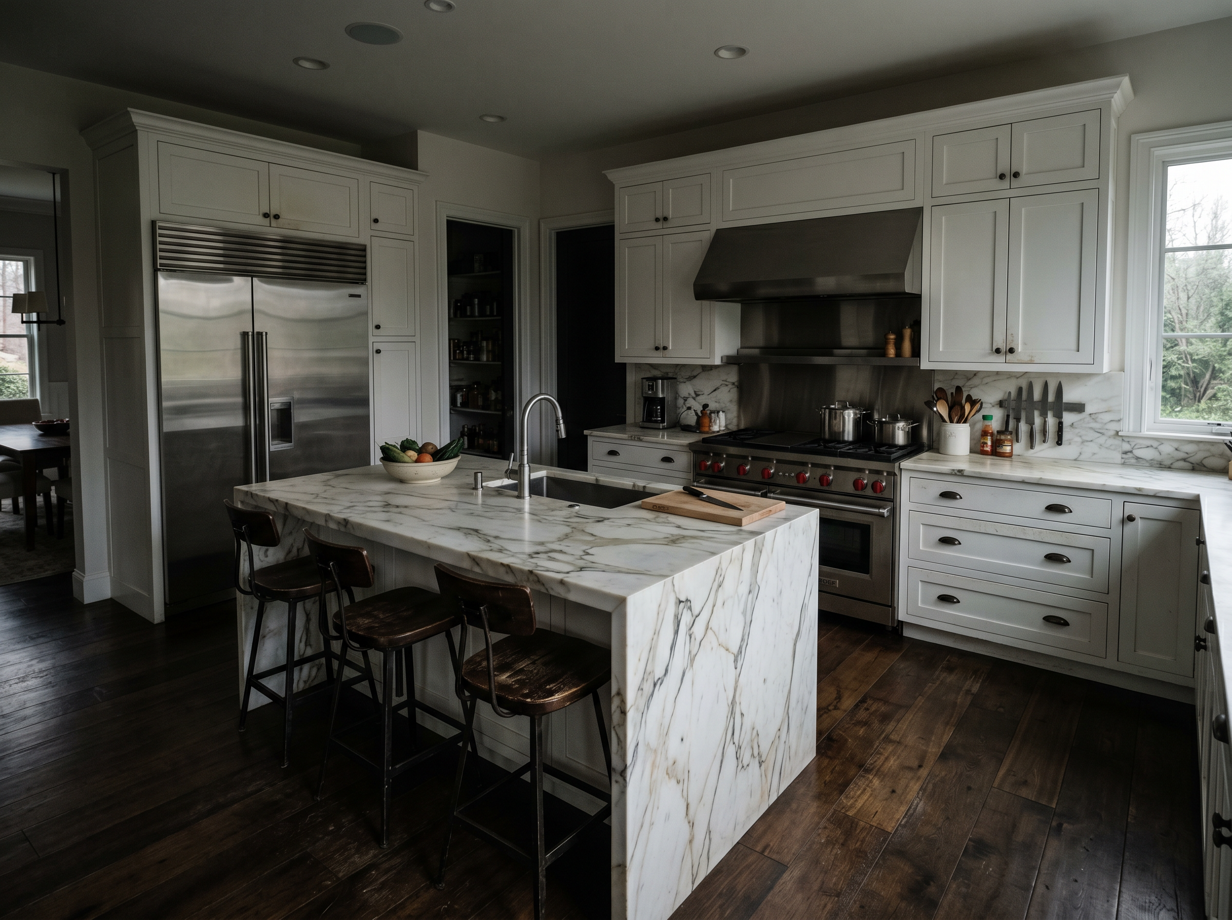 Chef kitchen before real estate preset