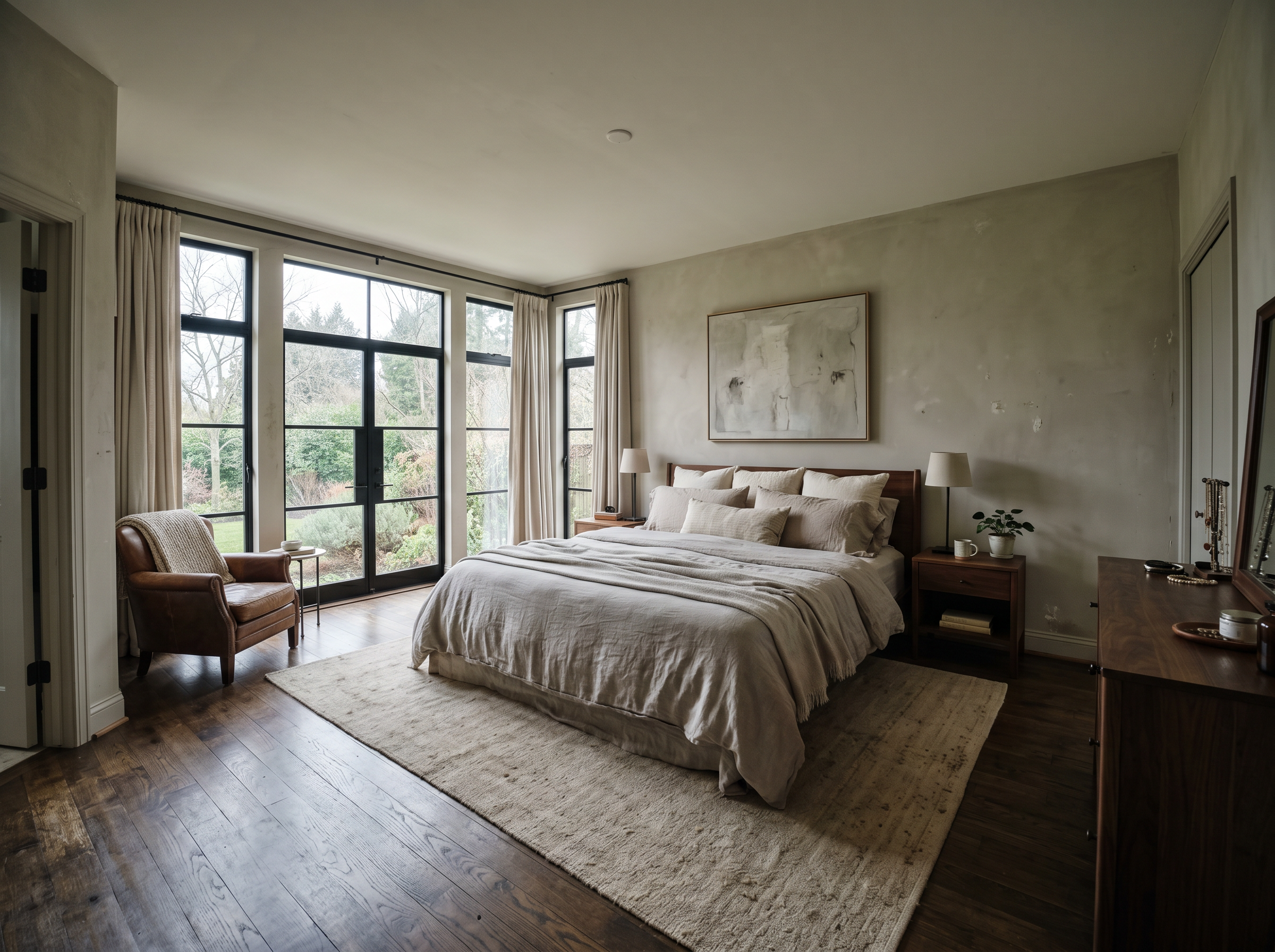 Primary bedroom before real estate preset