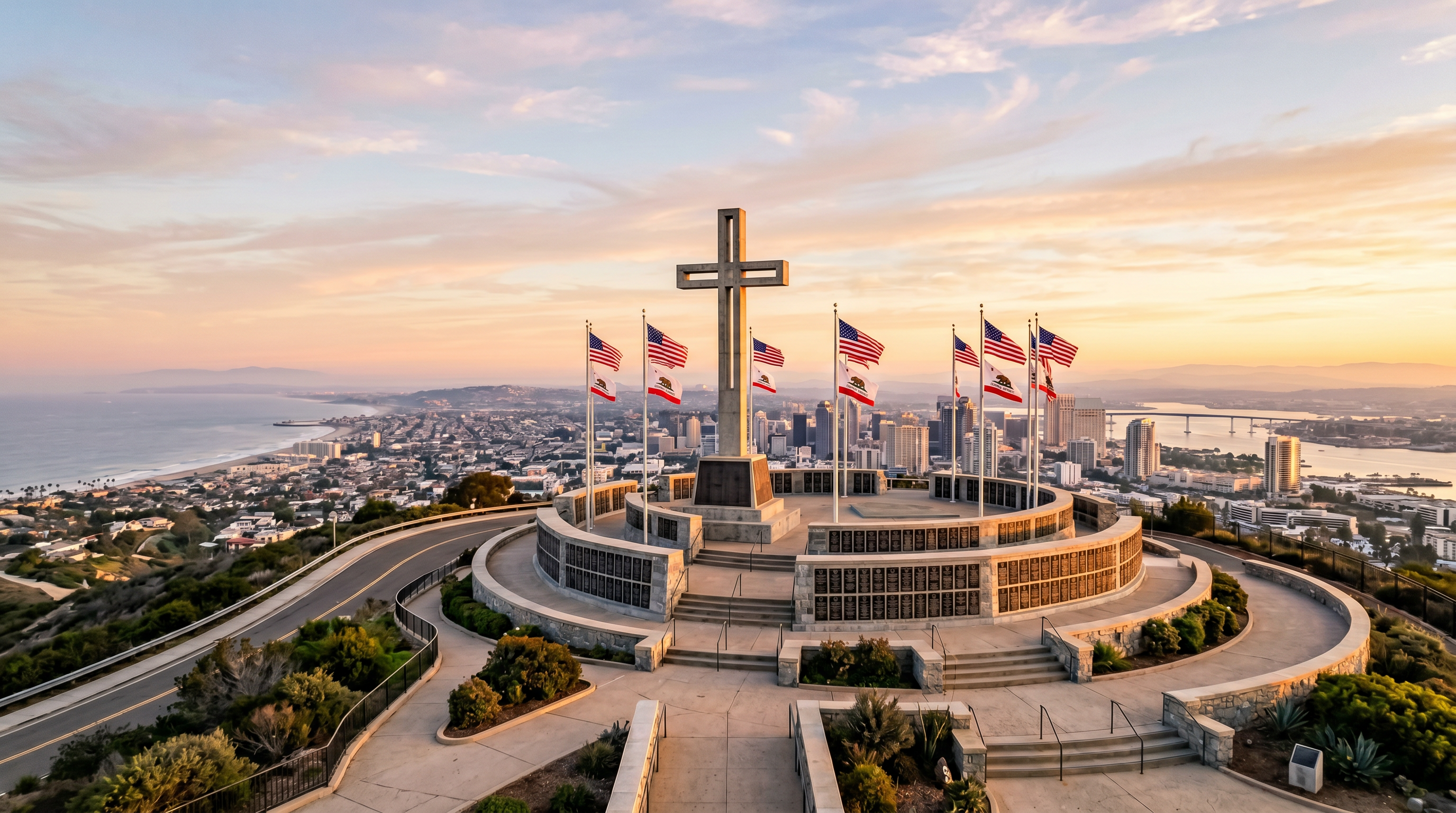 Mount Soledad National Veterans Memorial San Diego photography sample