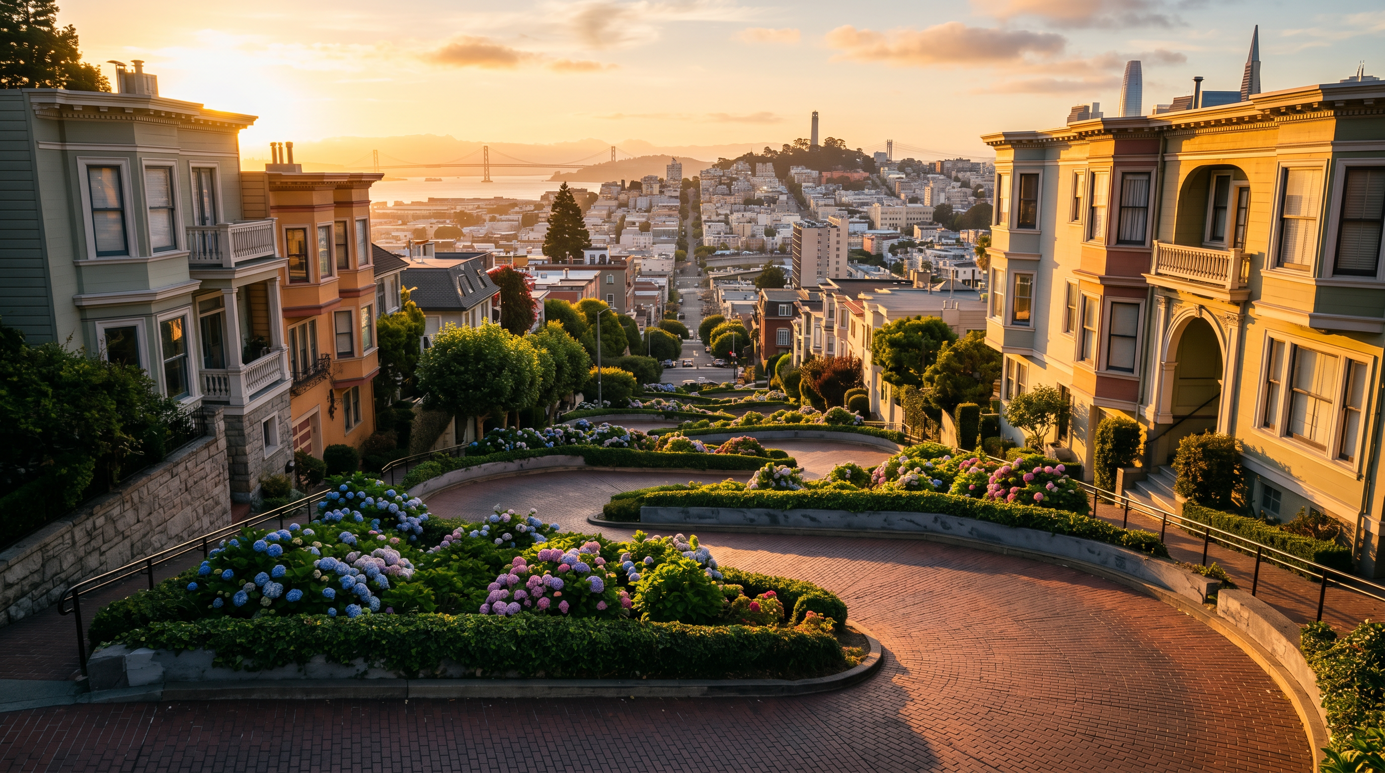 Lombard Street Crooked Block San Francisco photography sample