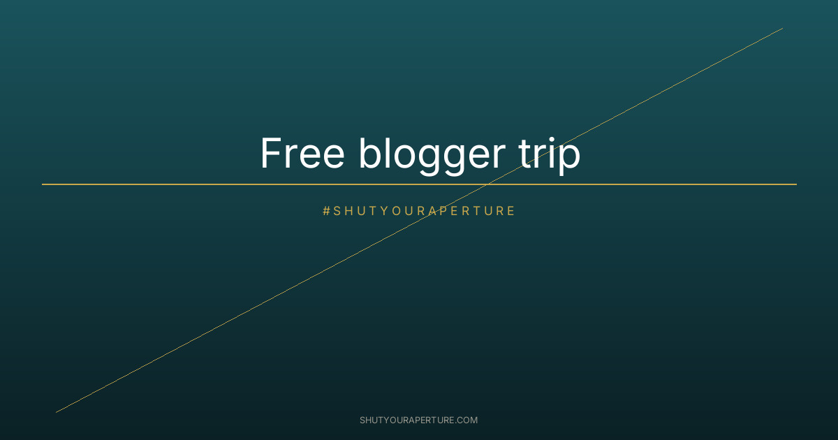 Free blogger trip