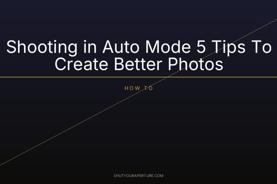 Shooting in Auto Mode 5 Tips To Create Better Photos