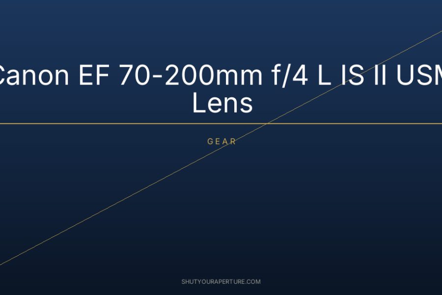Canon EF 70-200mm f/4 L IS II USM Lens