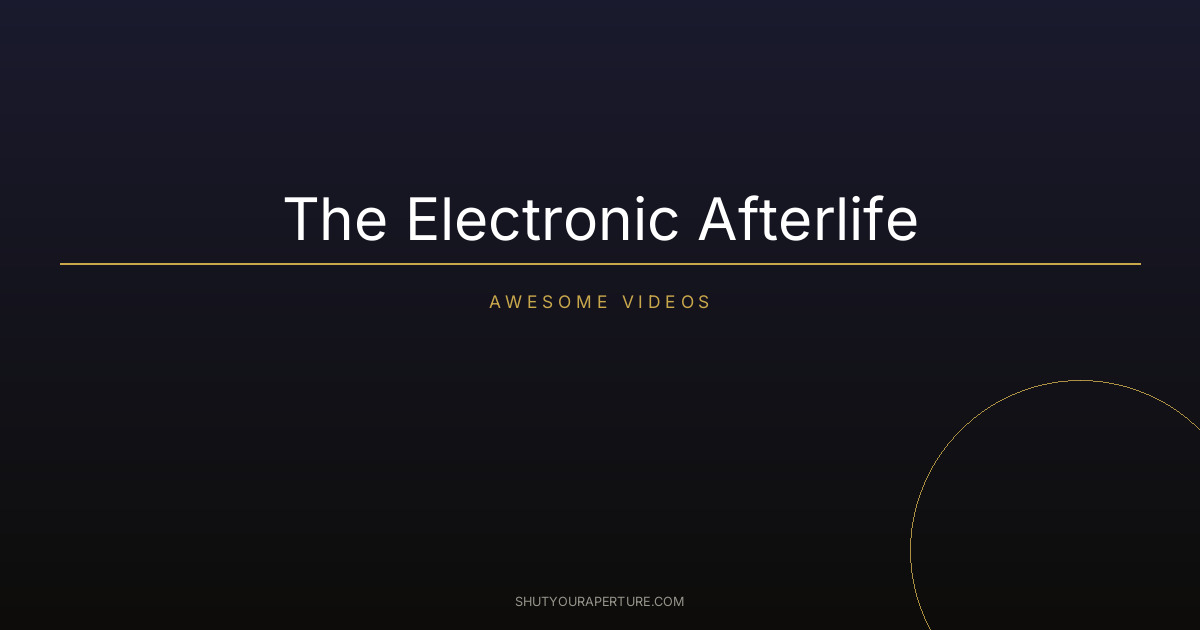The Electronic Afterlife