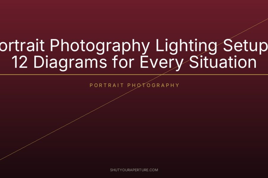 Portrait Photography Lighting Setups: 12 Diagrams for Every Situation
