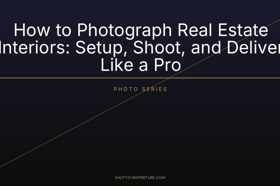 How to Photograph Real Estate Interiors: Setup, Shoot, and Deliver Like a Pro