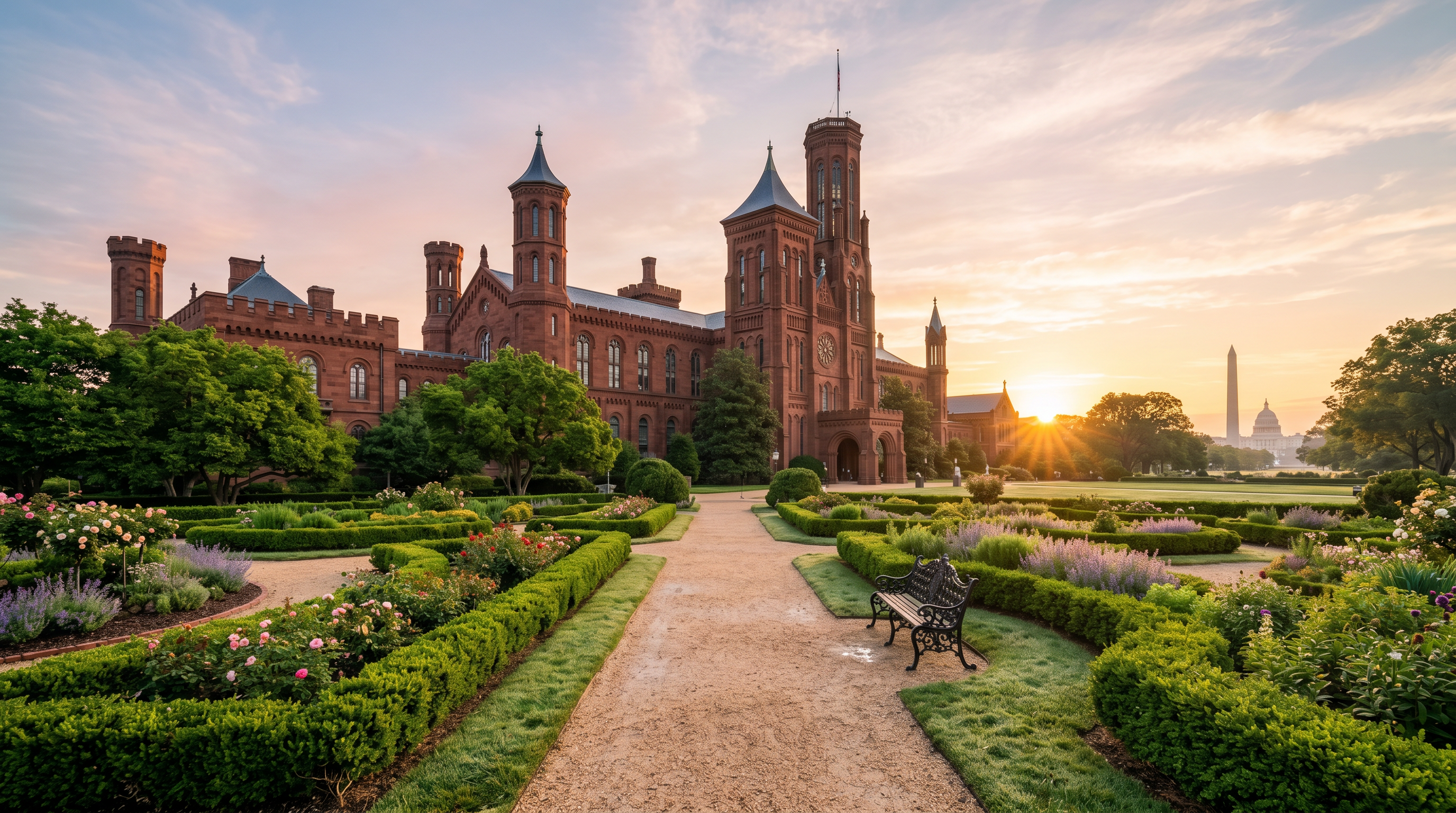 Smithsonian Institution Castle — Enid Haupt Garden Washington, D.C. photography sample