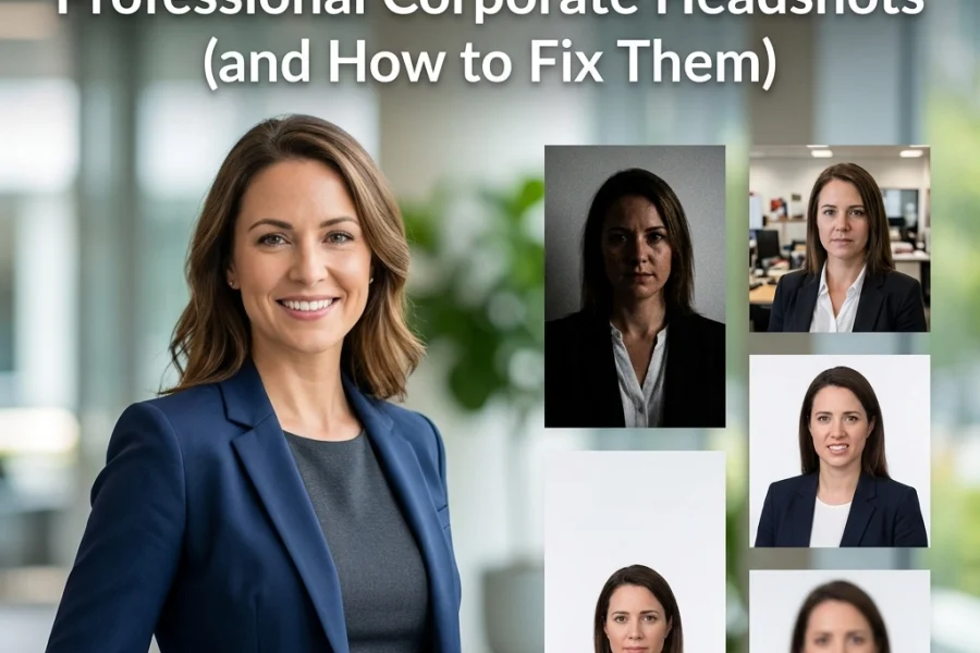 7 Mistakes You’re Making with Professional Corporate Headshots (and How to Fix Them)