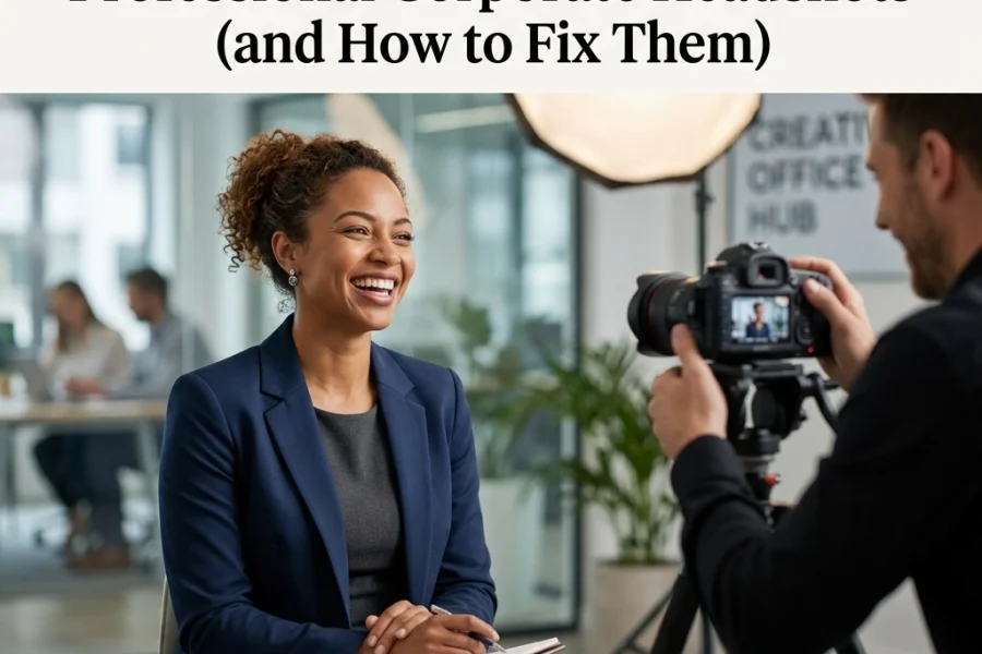 7 Mistakes You’re Making with Professional Corporate Headshots (and How to Fix Them)