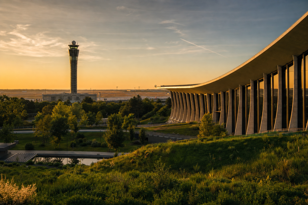 Detail-rich photograph related to Best Photography Spots Near Charles de Gaulle Airport (CDG), late golden hour light